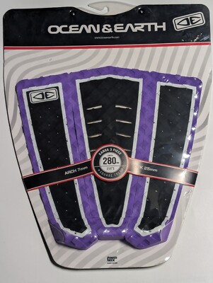 Ocean & Earth surfboard traction 11'' tail pad tailpad 3 piece 25mm kick 7mm arch