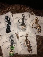 COACH STAR WARS Keychains Darth Vader, Chewy, Han Solo, Princess Leia, Yoda NWT