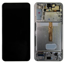 OLED Display Digitizer Assembly Frame For Galaxy S22 Plus 5G S906W - White