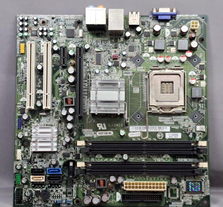 Bios Dell G33m02 Dell Vostro 200 Mainboard (P/N: 0RK936), Heatsink