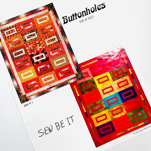 Buttonholes Quilt PATTERN by Sew Be It, Makes TWO Quilt Styles, FQ Friendly - Picture 7 of 7
