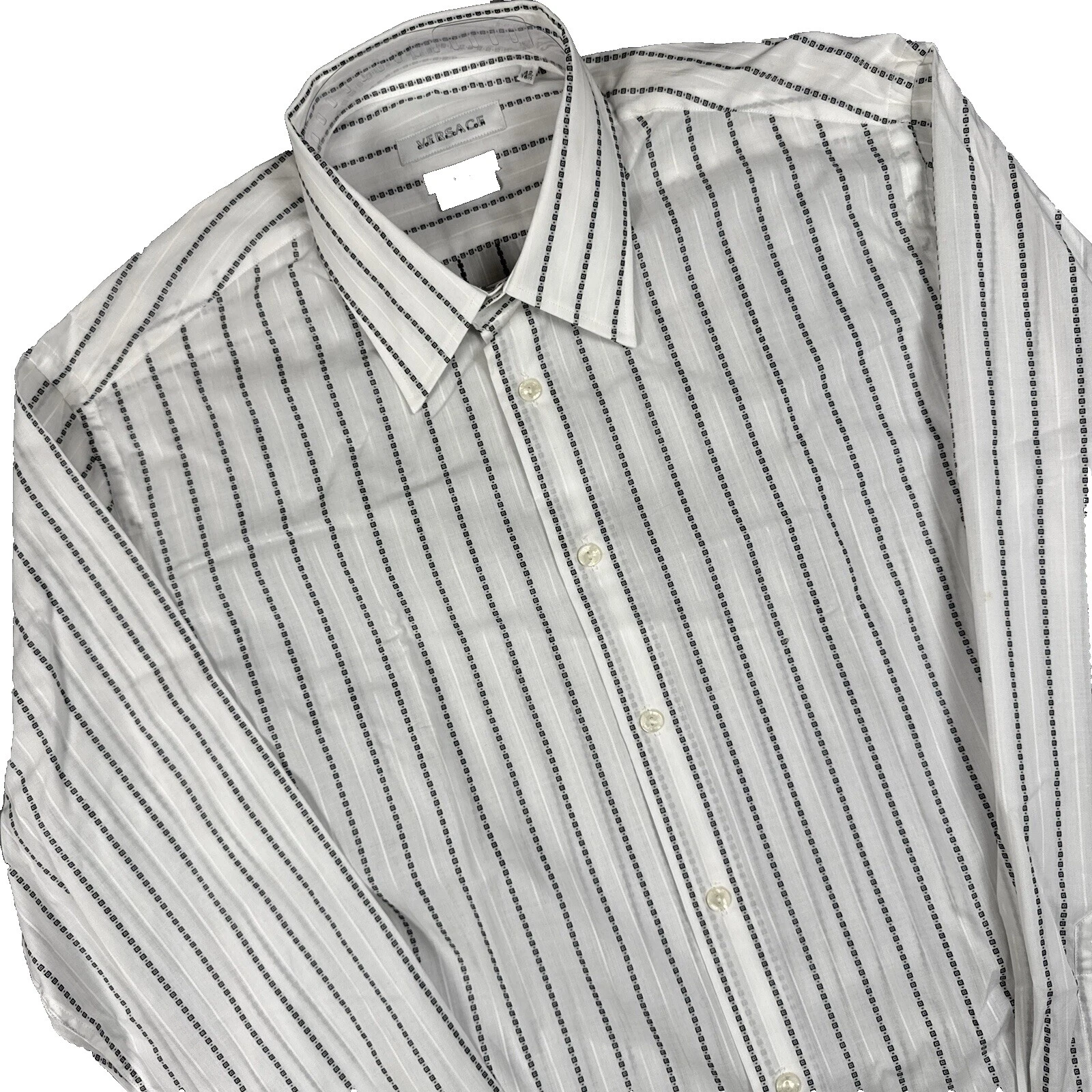 Camisas de vestir geométrico Versace Mezcla de algodón para hombres