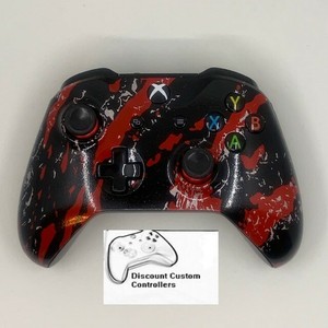 Custom Xbox One Controller Hydro Dipped Red Marble Ebay