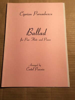 PORUMBESCU - BALLAD for Pan Flute and Piano - arr. by C. PUSCOIU - NOTEN 
