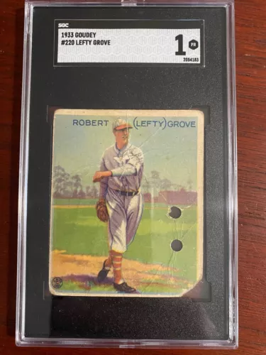 1933 Goudey Lefty Grove #220 SGC 1