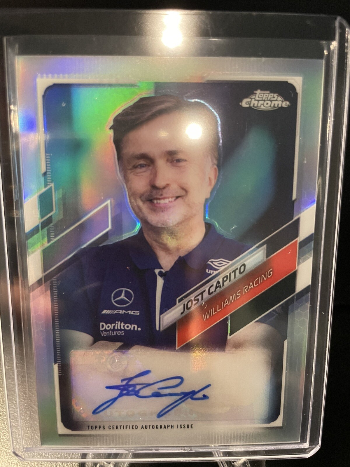 2021 Topps Chrome Formula 1 F1 Jost Capito AUTO Autogrpah Refractor /165 CA-JC
