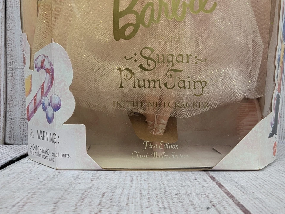 NEW #17056 Barbie As The Sugar Plum Fairy In The Nutcracker Ballet 1996 - YELLOW - Image 2 of 4