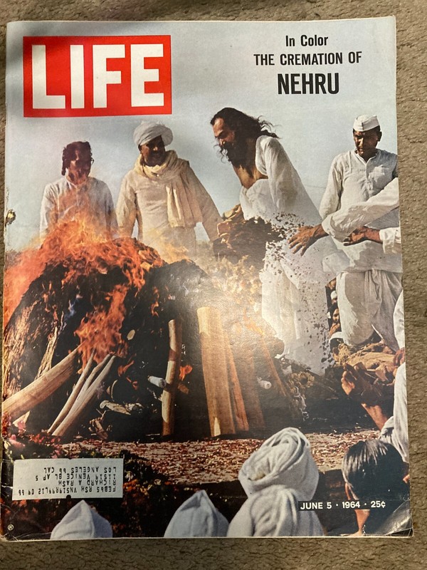 1964 LIFE Features the Crematiion of NEHRU