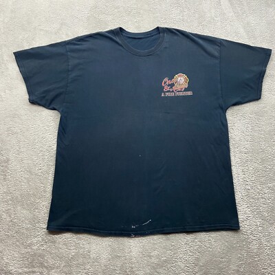 A Fire Fighter Shirt Men's Extra Extra Large Black Short Sleeve Vintage Y2K