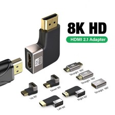 8K HDMI 2.1 Adapter Coupler HDMI Cable Extension Converter For PS5 PS4 Xbox One
