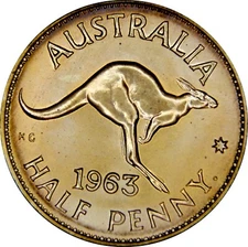 Australia Pre-Decimal 1/2d Proof 1963 P FDC
