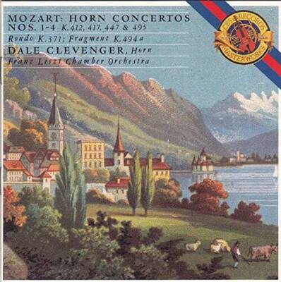 Mozart: The 4 Horn Concertos; Concert Rondeau in E flat major - VERY GOOD