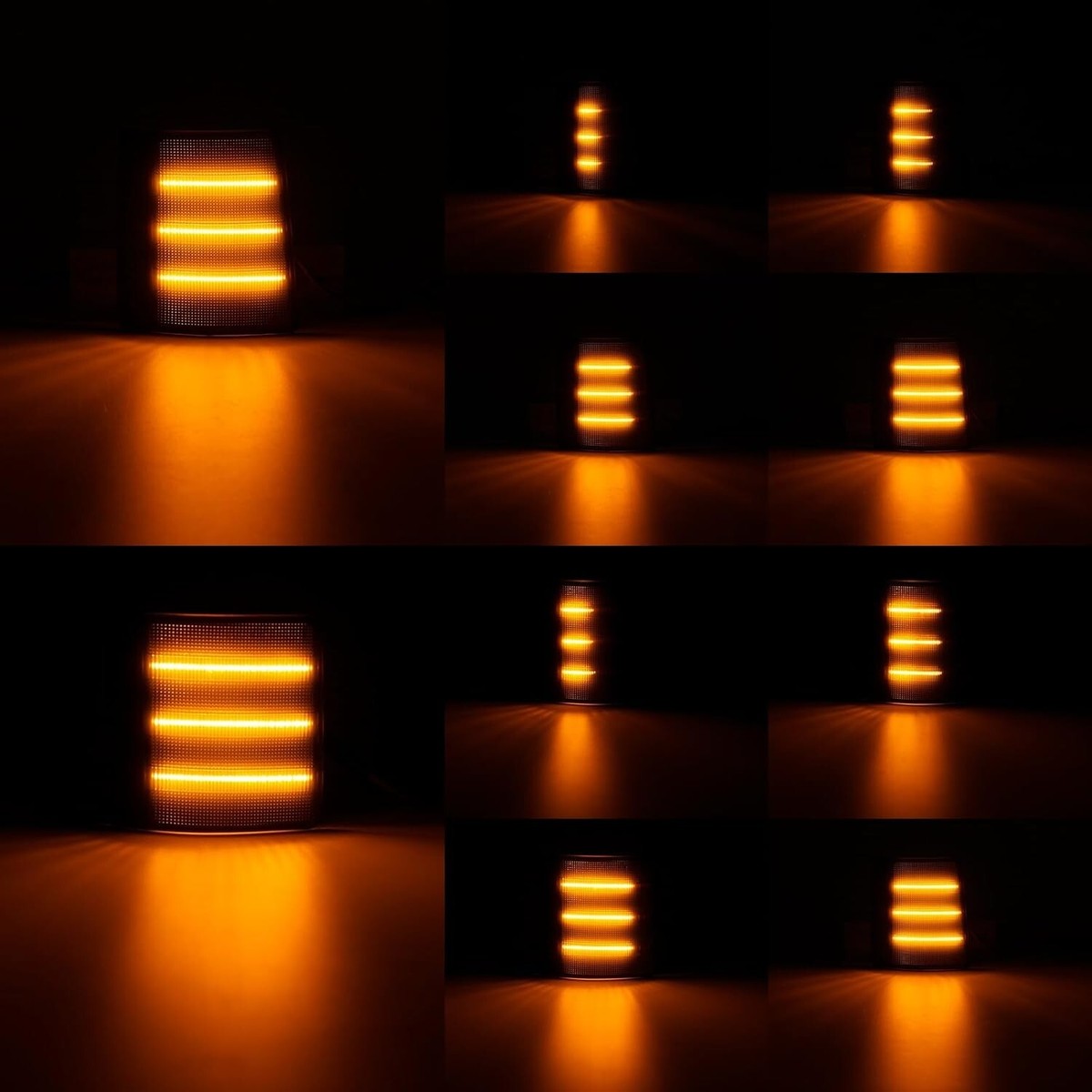 4PC Smoke LED Corner Light Side Marker Lights For 94-98 Chevy C/K 1500