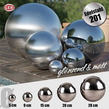 Dekokugel Schwimmkugel edelstahl silber Garte...