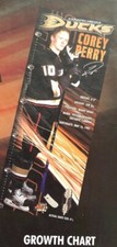 NHL ANAHEIM DUCKS HOCKEY Corey Perry Flag Material Banner Growth Chart Kids Club