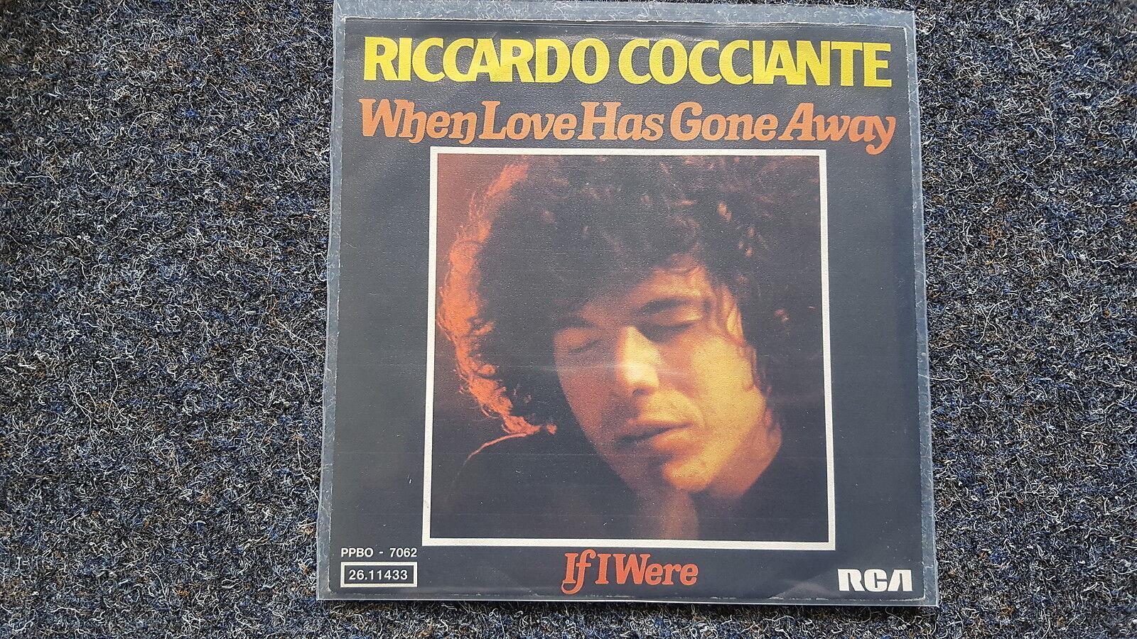 7"" Single Vinyl Riccardo Cocciante - When love has gone away Germany SUNG IN ENG