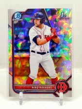 2022 Bowman Chrome 1st Niko Kavadas Atomic Refractor SP Red Sox ROOKIE Ice RC C1