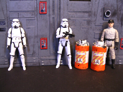 Star Wars Award Winning Custom Cast Orange Waste Canisters