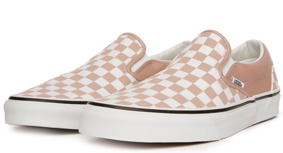 mahogany rose checkered vans