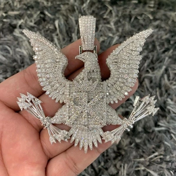White gold hotsell eagle pendant