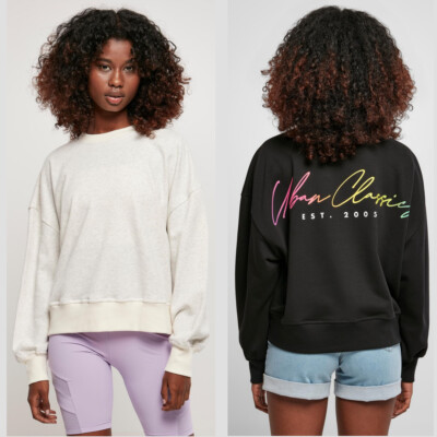 Urban Classics Ladies Oversized Rainbow Crewneck Pullover Sweater Sportpullover 