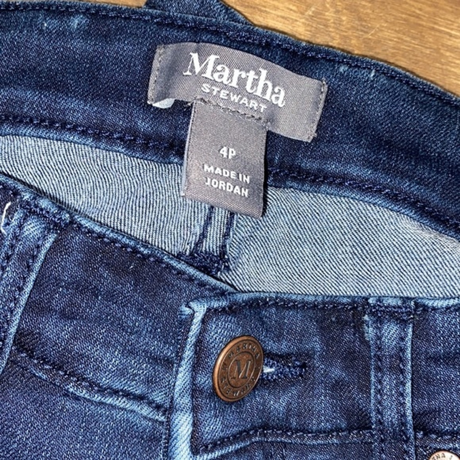 MARTHA Stewart size 4 petite patchwork jeans - image 5