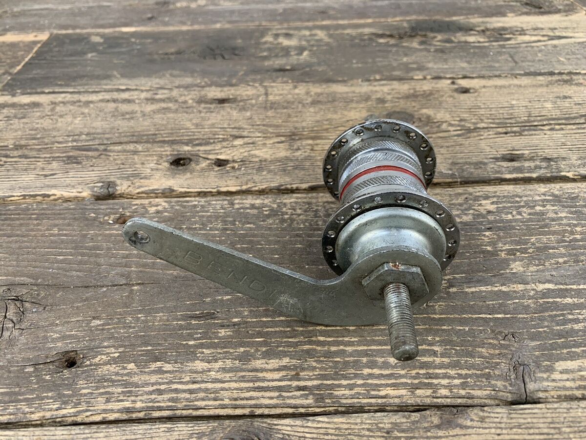 Bendix 36h Red Stripe Rear Hub Coaster Brake Old School Bendix 36h Red Stripe Rear Hub Coaster Brake Old School