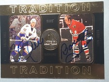 Bobby Hull Brett Hull SP Authentic Signatures Ltd Edition 142/352 Card #75 1998