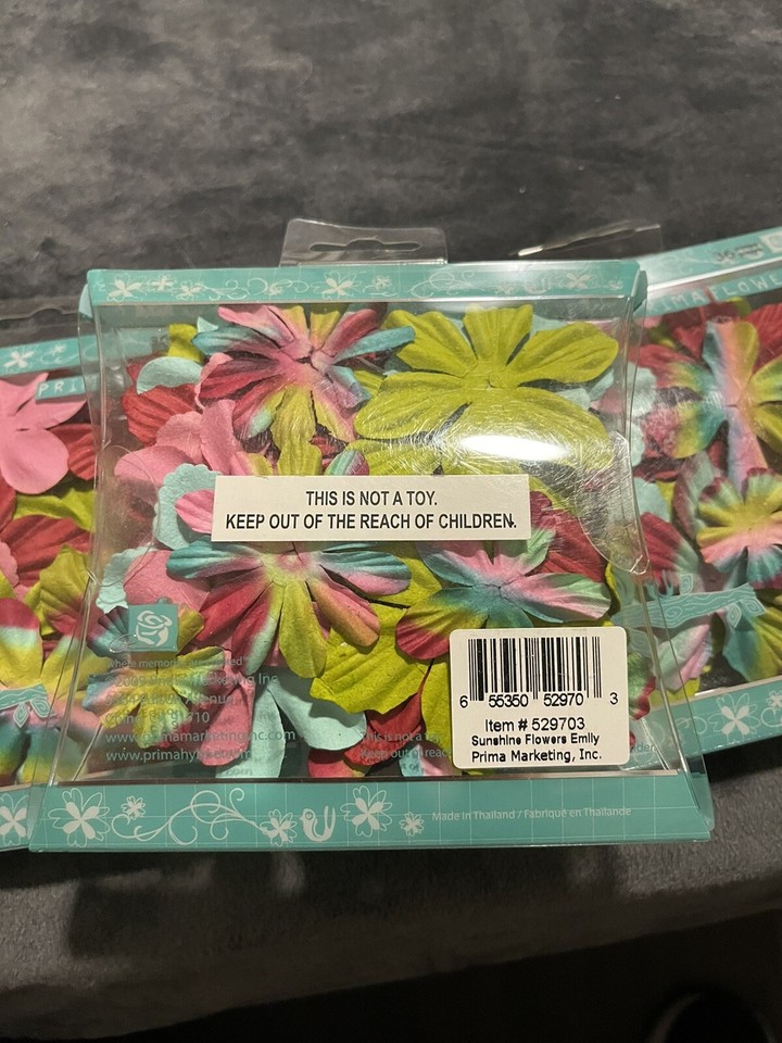 Prima Marketing Paper Flowers Lot 3 Packs 108 Flowers Sunshine Flowers