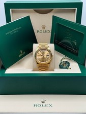 Rolex Day-Date 40 Yellow Gold Champagne Roman Dial Fluted President 228238 12