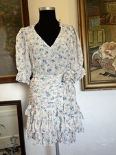 LoveShackFancy Silk Mini Dress UK Size 6 