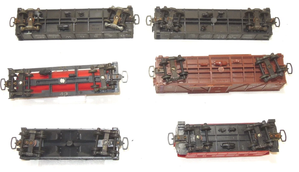 HO 复古 Varney NE Caboose 带 5 辆货运汽车弹簧卡车车身安装耦合器 — 第 4/4 张图片