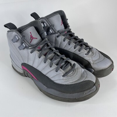 Wolf Grey Black 12s Gs Jordan 12 Retro Dark Grey Men's 130690-005 US
