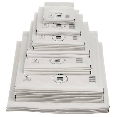 200 Luftpolster Versandtaschen B2 Weiß - Selbstklebend & Gepolstert
