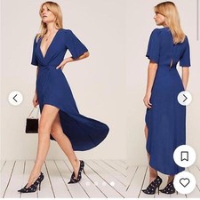 REFORMATION Petites Westport Dress Cobalt Size 4P