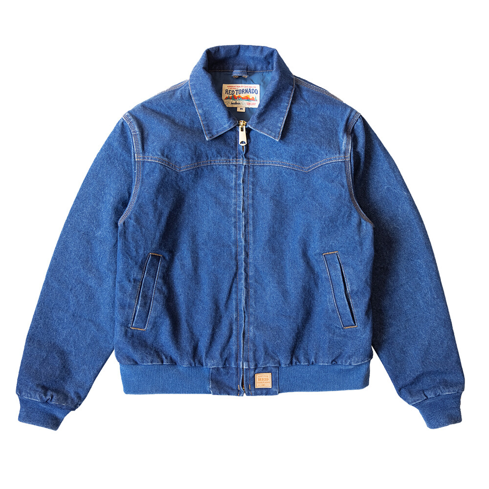 15oz Denim Jacket Men's Work Coat Vintage Casual Coat Retro Top Spring Blue-image