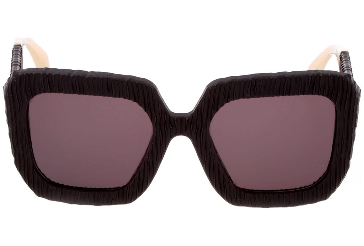 Carolina Herrera SHN600 5GDM Brown Square Sunglasses Plastic 