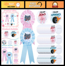 Gender Reveal Decorations - 50 Pcs Button Pins  Badges, Team Boy/Girl Party Fav