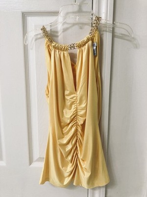 Cache Yellow Women Top Size XS- Excellent Condition