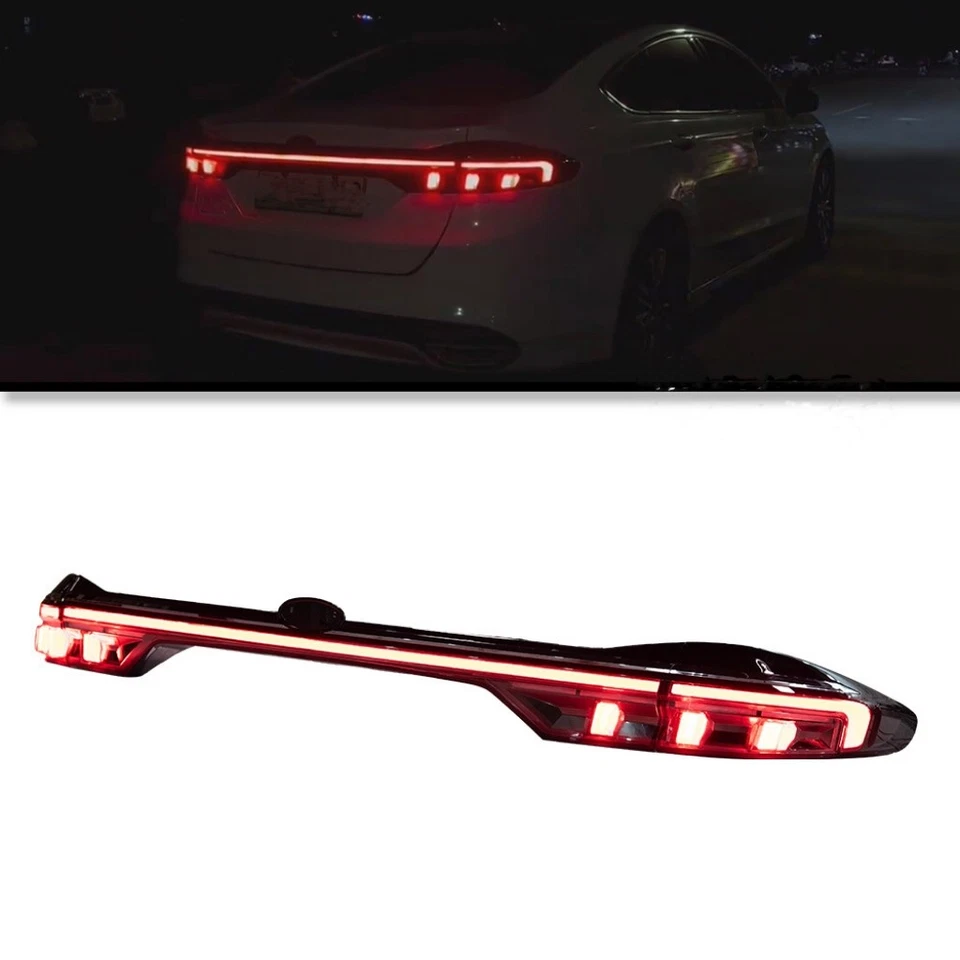 Single LED Sequential Animation Turn Taillight For 13-20 Ford Fusion Brake - Image 2 of 4
