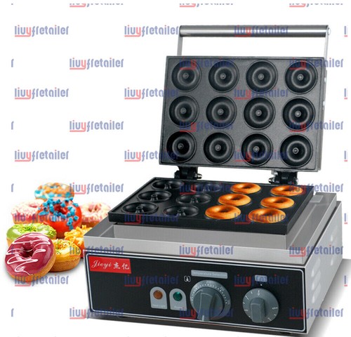 One New Electric Mini Round Donut Machine 12 Grids Donut Maker FYX-12A 220V - Foto 1 di 2