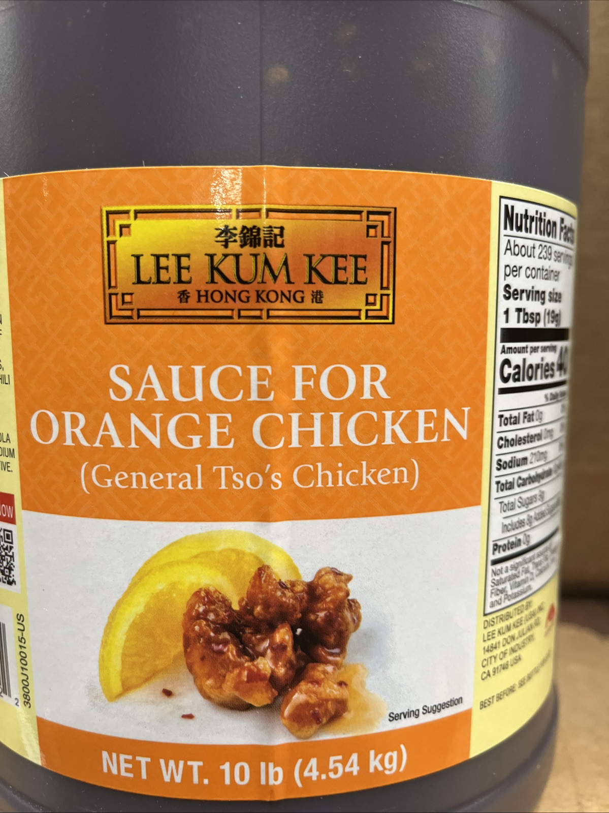 Lee Kum Kee 1 Gallon Sauce For Orange Chicken (general Tso’s Chicken)