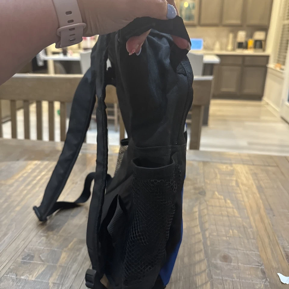 Mochila de béisbol Wilson juvenil negra azul blanca talla mediana bolsillos con cremallera nueva con etiquetas Foto 2 de 4