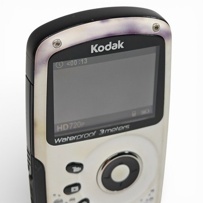 Kodak Playsport Zx3 Camcorder White 5MP CMOS HD Waterproof Compact