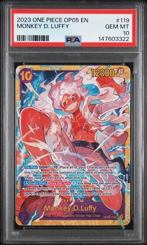 2023 ONE PIECE OP05-AWAKENING OF THE NEW ERA #119 MONKEY D. LUFFY PSA 10