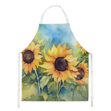 Summer Sunflower Sunflowers in Watercolor Apron DAC1611APRON