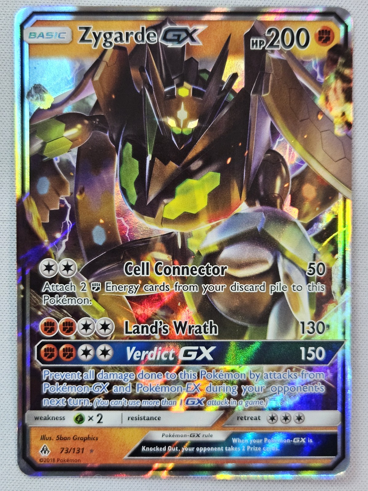Zygarde GX Ultra Rare SM - Forbidden Light 73/131 NM