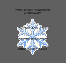 Snowflake Sticker Waterproof Decal Snow Winter Season Cold Artic Gift NEW