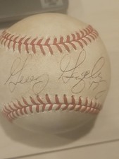 gio gonzalez signed game used baseball autographed mlb gu coa auto