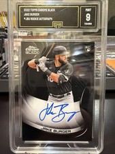 2022 Topps Chrome Black Jake Burger RC Auto GMA 9 